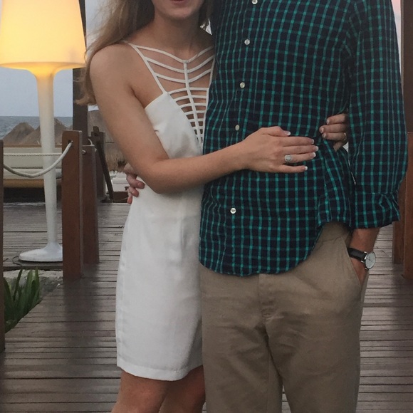 NAKED ZEBRA white cutout mini dress - Picture 16 of 16